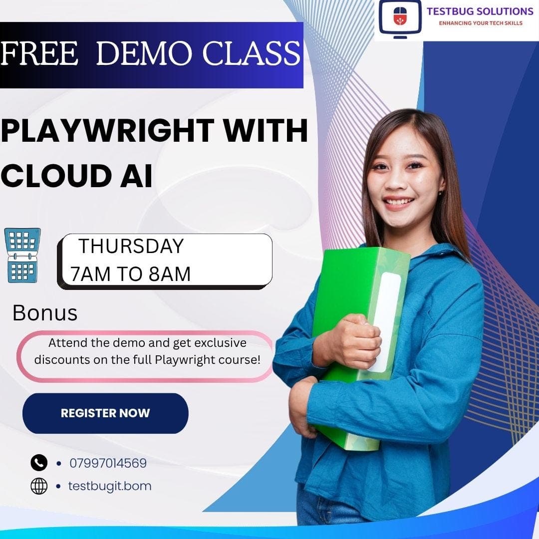 FREE DEMO CLASS — Playwright with Cloud AI!