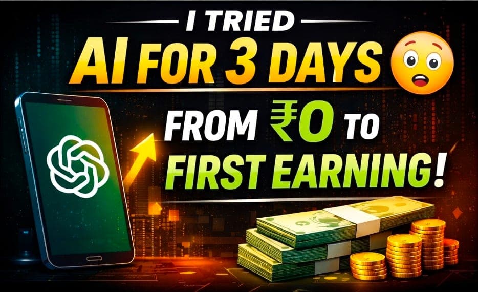 I Was Broke… So I Tried Making Money with AI for 3 Days (Real Results)