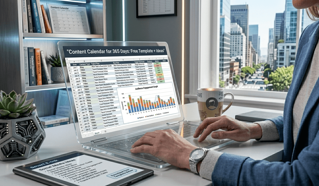 Content Calendar for 365 Days: Free Template + Ideas