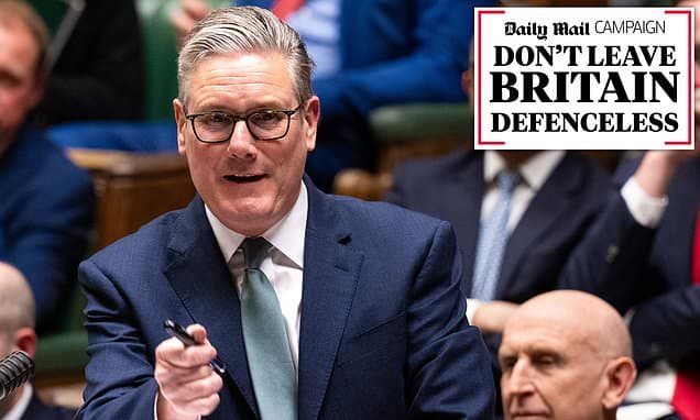 Starmer has a 'corrosive complacency' over military, ex-defence secretary blasts